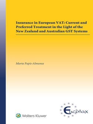 cover image of Insurance in European VAT